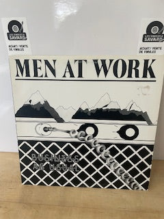 Men at work Business as usual white cover